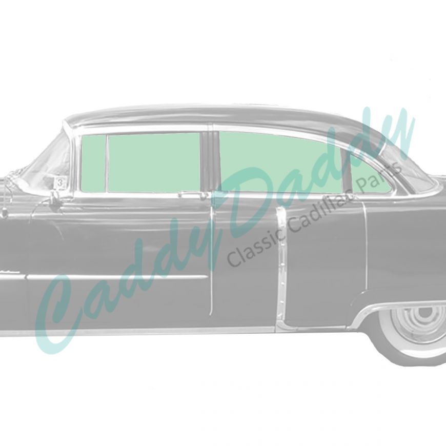 1954 1955 Cadillac Sedan Deville Glass Set (8 Pieces) REPRODUCTION Free Shipping In The USA