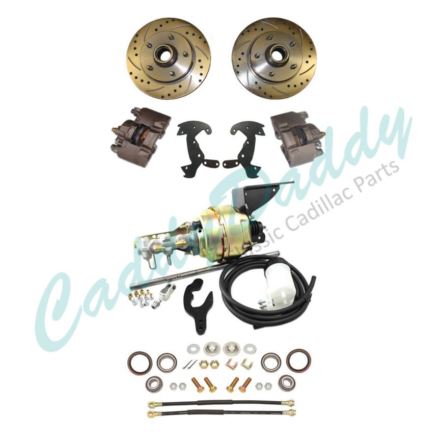 1950 1951 1952 1953 1954 1955 Cadillac Front Disc Brake Conversion Kit With Booster and Master Cylinder NEW