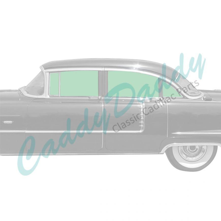 1955 1956 Cadillac Series 62 4-Door Sedan Glass Set (8 Pieces) REPRODUCTION Free Shipping In The USA