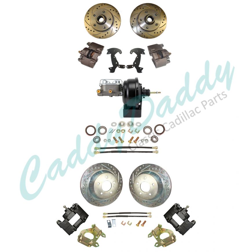 1956 Cadillac Front and Rear Disc Brake Conversion Kit With Booster and Master Cylinder NEW