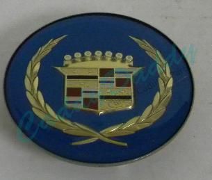 1980's 1990's Cadillac Wheel Cover Crest Emblem Blue NOS Free Shipping In The USA
