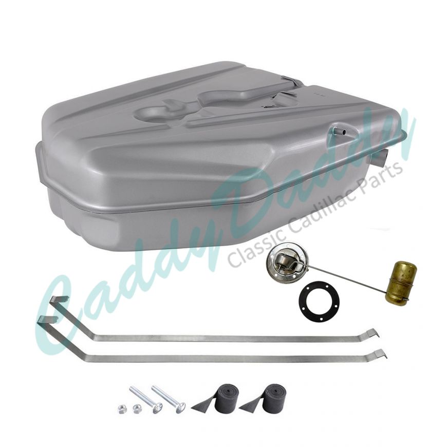 1957 Cadillac (EXCEPT Eldorado Brougham) Gas Tank Kit With Sending Unit and Straps REPRODUCTION  