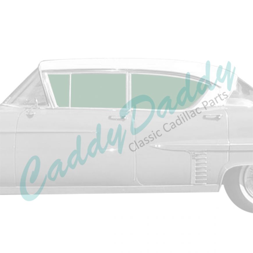 1957 Cadillac Fleetwood Series 60 Special and Series 62 4-Door Hardtop Glass Set (6 Pieces) REPRODUCTION Free Shipping In The USA