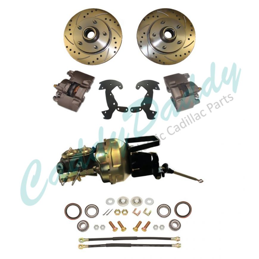 1957 Cadillac Front Disc Brake Conversion Kit With Booster and Master Cylinder NEW