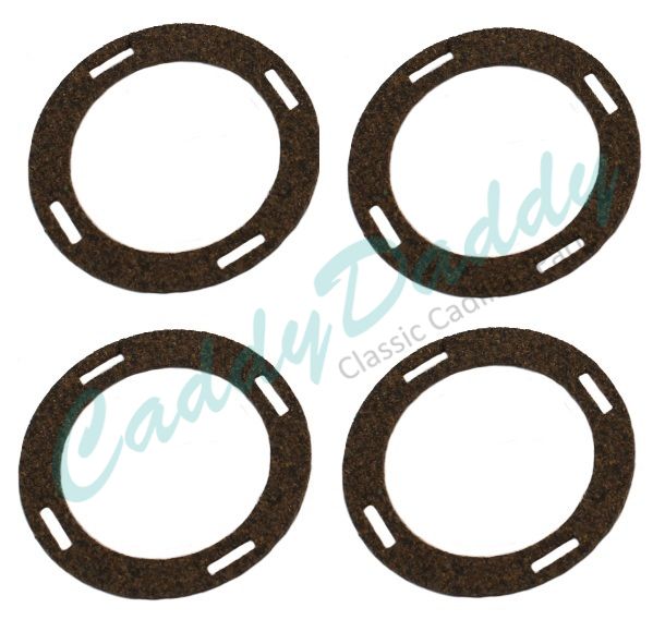 1958 1959 Cadillac Wheel Cover Emblem Gaskets Set (4 Pieces) REPRODUCTION 