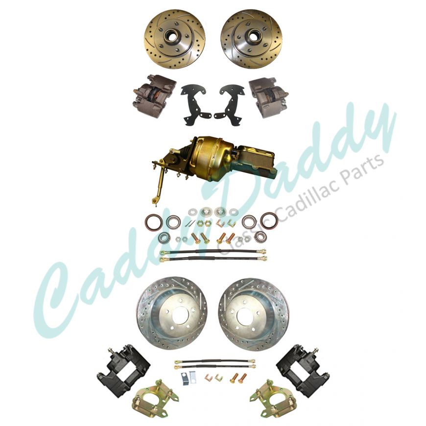 1958 Cadillac Front and Rear Disc Brake Conversion Kit With Booster and Master Cylinder NEW