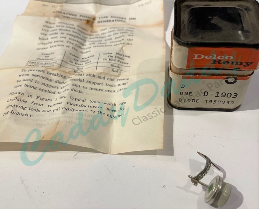1963 1964 1965 1966 1967 1968 1969 1970 Cadillac Generator Diode New Old Stock Free Shipping In The USA 
