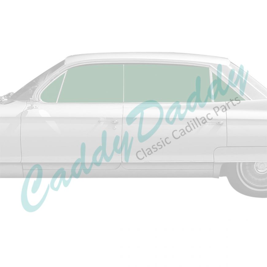 1961 1962 Cadillac 4-Door 6-Window Glass Set (8 Pieces) REPRODUCTION Free Shipping In The USA