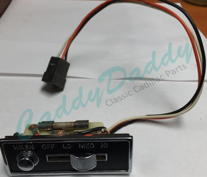1963 Cadillac (EXCEPT Series 75 Limousine) Wiper Switch REBUILT Free Shipping In The USA