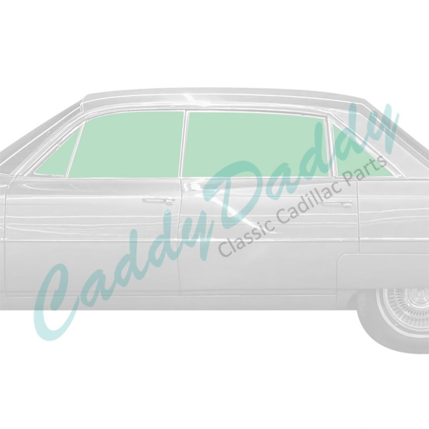 1963 1964 Cadillac 4-Door 6-Window Sedan Glass Set (8 Pieces) REPRODUCTION Free Shipping In The USA