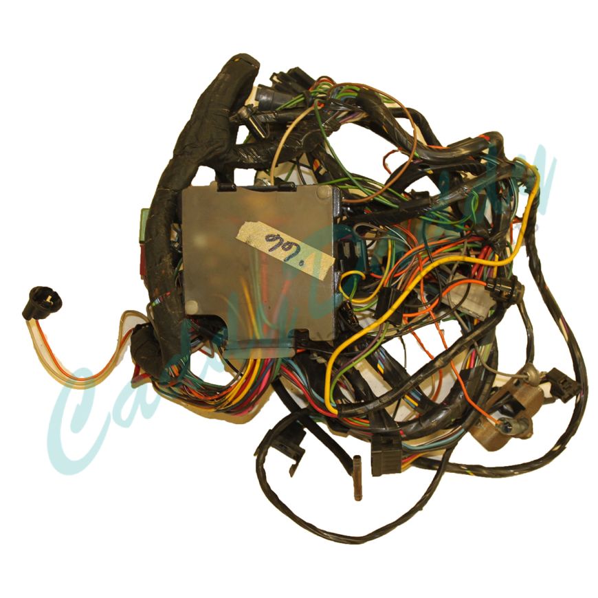 1966 Cadillac Fleetwood Brougham Under Dash Wiring Harness  With A/C USED Free Shipping In The USA