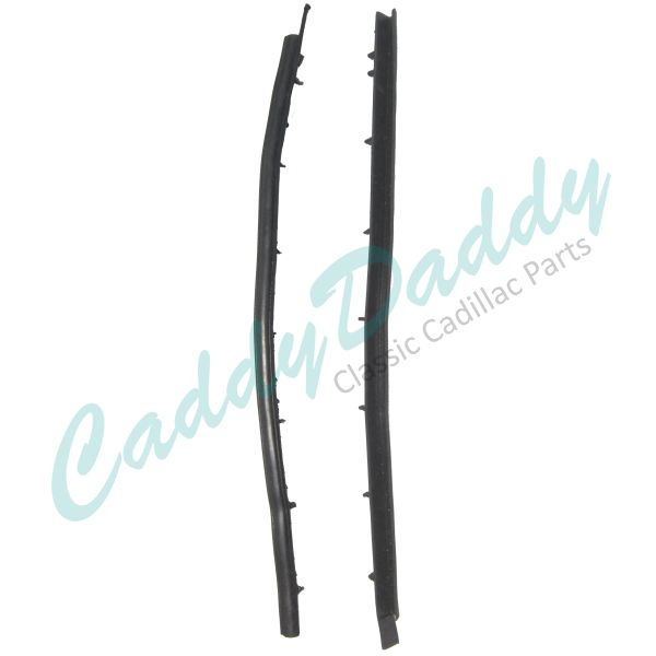 1966 1967 1968 Cadillac 4-Door Pillared Sedan Vent Window Division Post Weatherstrips 1 Pair REPRODUCTION Free Shipping In The USA
