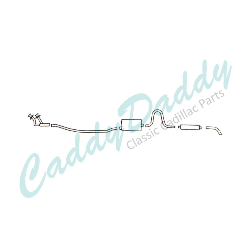 1971 1972 1973 1974 Cadillac (See Details) Aluminized Single Exhaust System REPRODUCTION