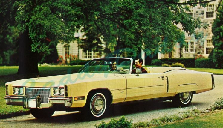 1971 Cadillac Eldorado Convertable Dealership Post Card NOS