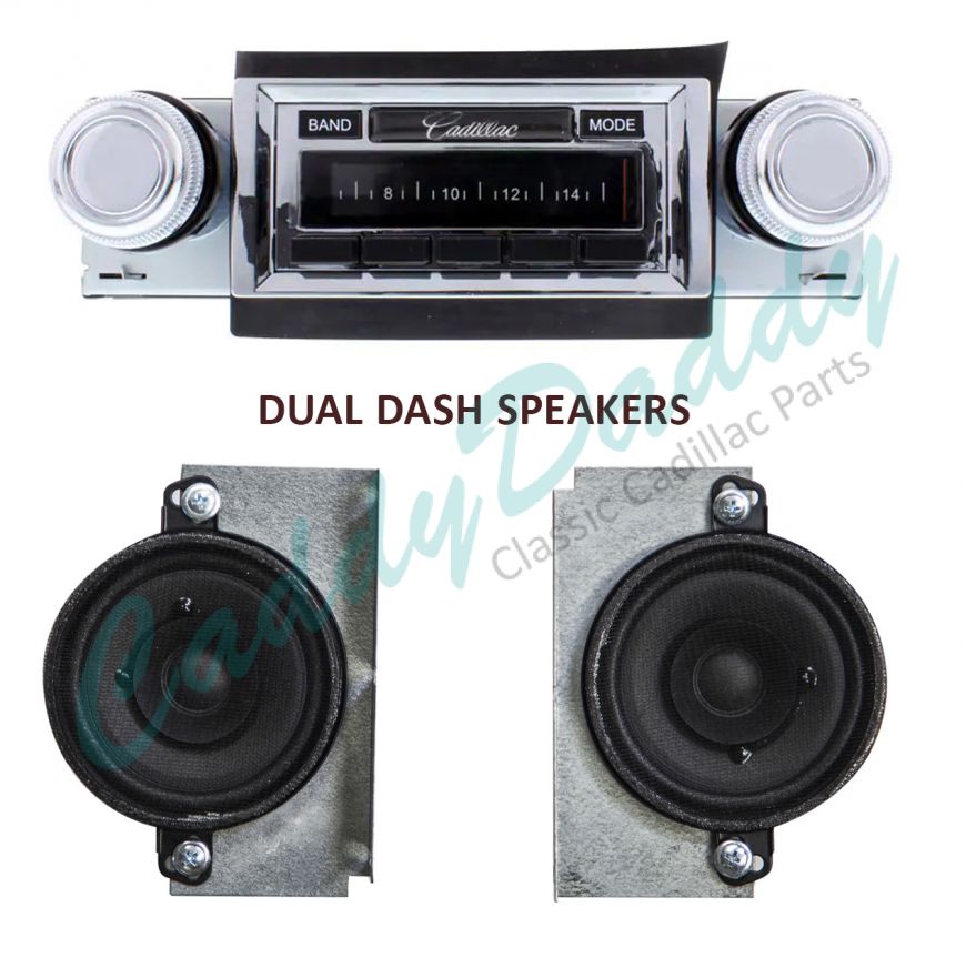 1980 1981 1982 1983 1984 Cadillac Classic Style Radio With Digital Display And Stereo Dash Speaker Kit NEW Free Shipping In The USA