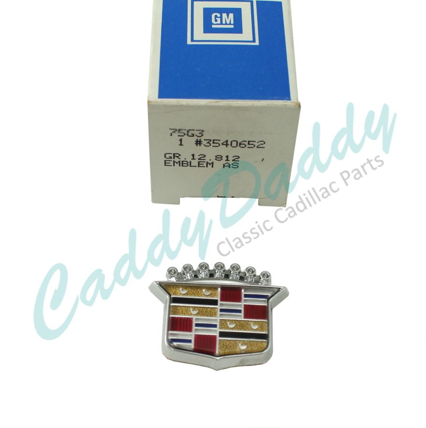 1982 1983 1984 1985 1986 1987 1988 1989 1990 1991 1992 1993 1994 1995 1996 1997 1998 1999 Cadillac (See Details) Roof Panel Crest Emblem NOS Free Shipping In The USA