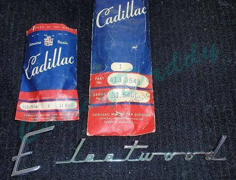 1942 1946 1947 1948 1949 1950 Cadillac Fleetwood Trunk Script NOS Free Shipping In The USA