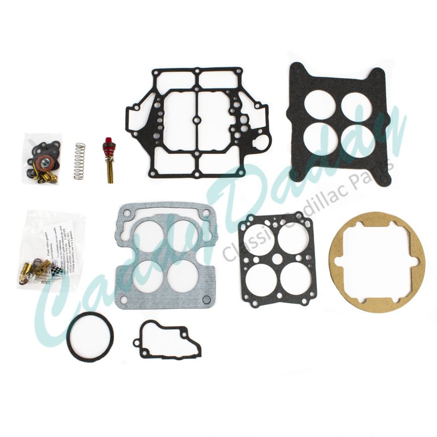 1957 Cadillac Carter WCFB Dual 4-Barrel Carburetor Rebuild Kit REPRODUCTION Free Shipping In The USA