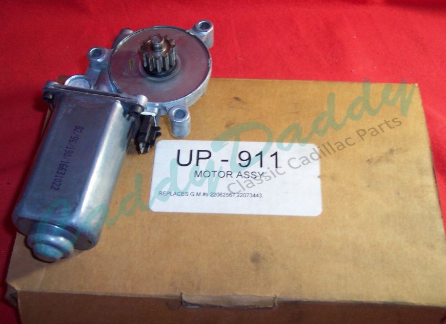 1987 1988 1989 1990 1991 1991 1993 Cadillac Allante & FWD M0dels Window Motor REPRODUCTION Free Shipping In The USA