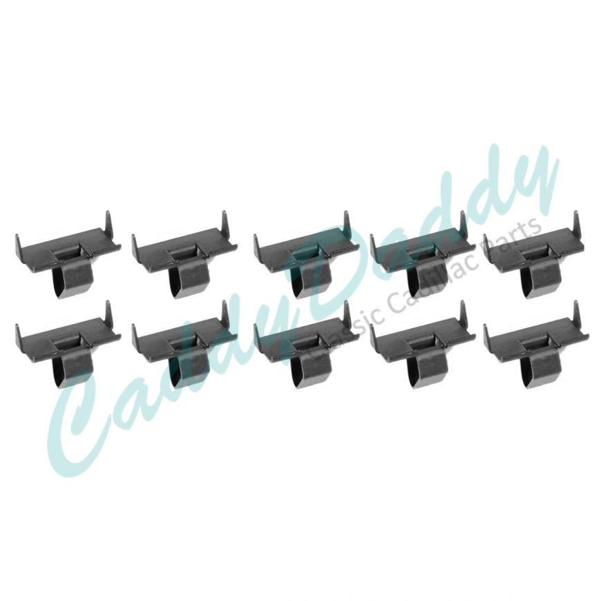 Cadillac Door and Quarter Glass Window Channel Sweep Clip Set (10 Pieces) REPRODUCTION