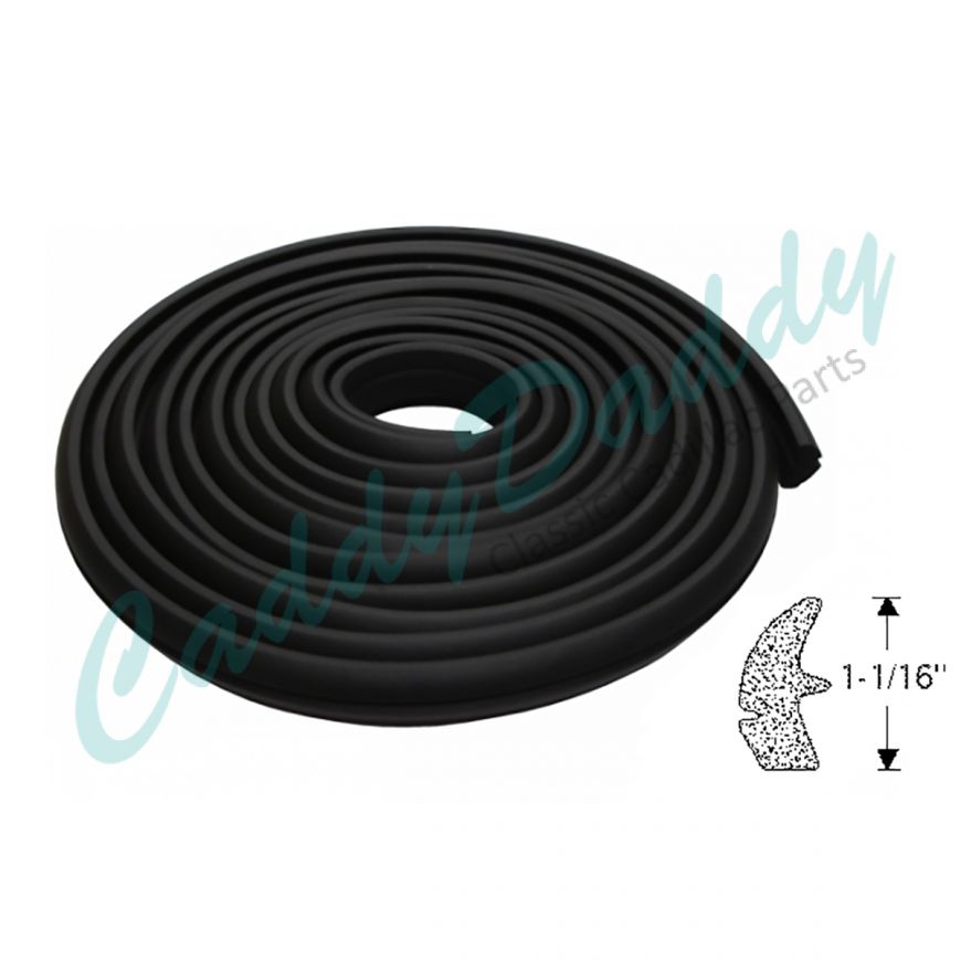 1954 1955 1956 Cadillac Trunk Rubber Weatherstrip REPRODUCTION Free Shipping In The USA