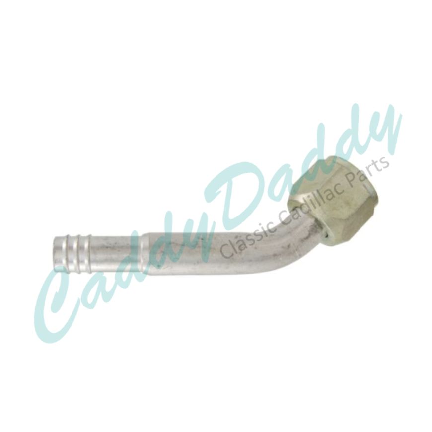 1973-1989 Cadillac (See Details) A/C Hose End With 45 Female O-Ring and Clamp NOS Free Shipping In The USA