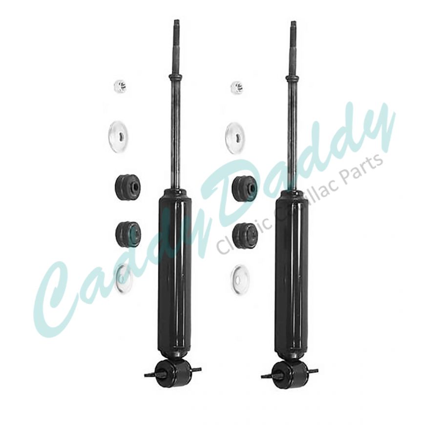 1977 1978 1979 1980 1981 1982 1983 1984 1985 Cadillac Fleetwood and Commercial Chassis Deluxe Gas Charged Front Shock Absorbers 1 Pair REPRODUCTION Free Shipping In The USA