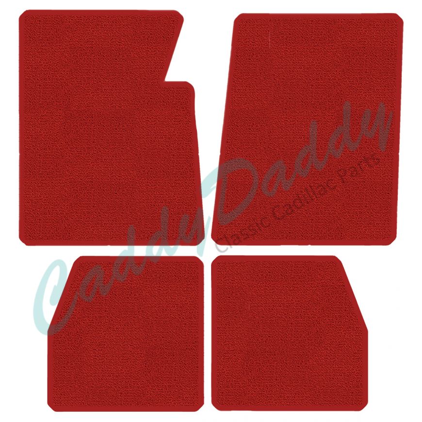 1965 1966 Cadillac Calais 4-Door Carpet Floor Mats 4 Pieces (Multiple Colors and Options) REPRODUCTION Free Shipping In The USA