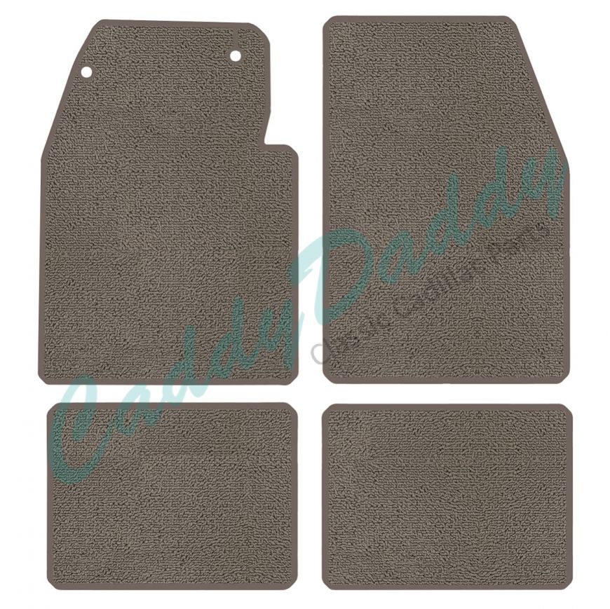 1957 Cadillac Coupe Deville Carpet Floor Mats 4 Pieces (Multiple Colors and Options) REPRODUCTION Free Shipping In The USA