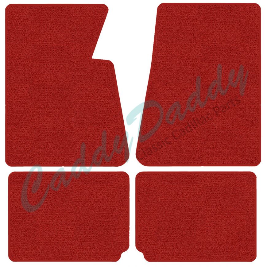 1963 1964 Cadillac Deville Convertible Carpet Floor Mats 4 Pieces (Multiple Colors and Options) REPRODUCTION Free Shipping In The USA
