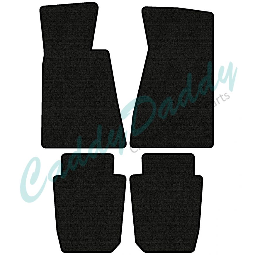 1980 1981 1982 1983 1984 1985 Cadillac Fleetwood Brougham (RWD) 2-Door Carpet Floor Mats 4 Pieces (Multiple Colors and Options) REPRODUCTION Free Shipping In The USA