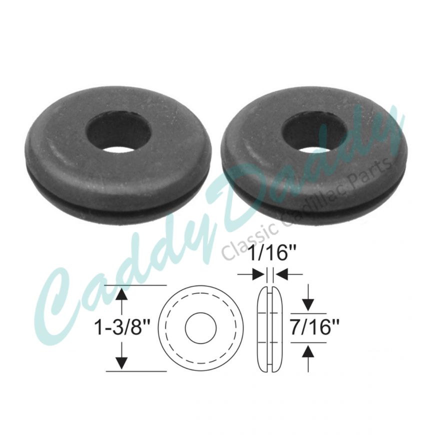 1941 1942 1946 1947 1948 1949 Cadillac (See Details) Horn And Headlight Firewall Rubber Grommets 1 Pair REPRODUCTION