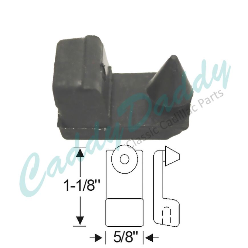 1948 1949 Cadillac (See Details) Door Lower Rubber Bumper REPRODUCTION Free Shipping In The USA