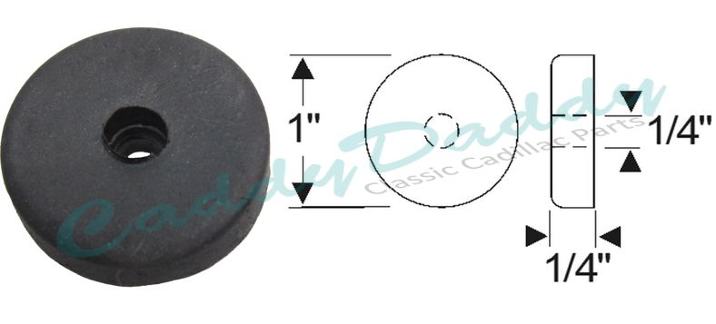 Cadillac Rubber Door Bumper REPRODUCTION Free Shipping (See Details)
