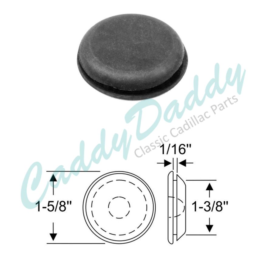 1947 Cadillac Access Hole Rubber Plug 1-5/8 Inch REPRODUCTION