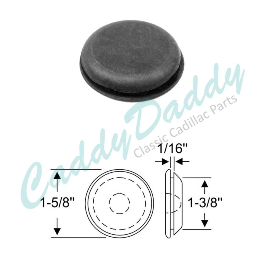 1947 Cadillac Access Hole Rubber Plug 1-5/8 Inch REPRODUCTION