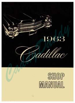 1963 Cadillac All Models Service Manual CD REPRODUCTION Free Shipping In The USA