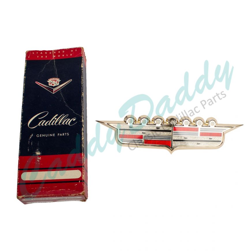 1958 Cadillac Hood Crest and Bezel New Old Stock Free Shipping In The USA