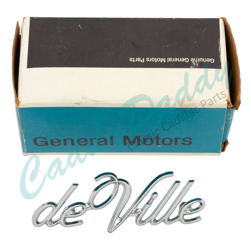 1971 1974 1975 1976 1977 1978 1979 1980 1981 1982 1983 Cadillac "Deville" Script Emblem (See Details For Applications) NOS Free Shipping In The USA