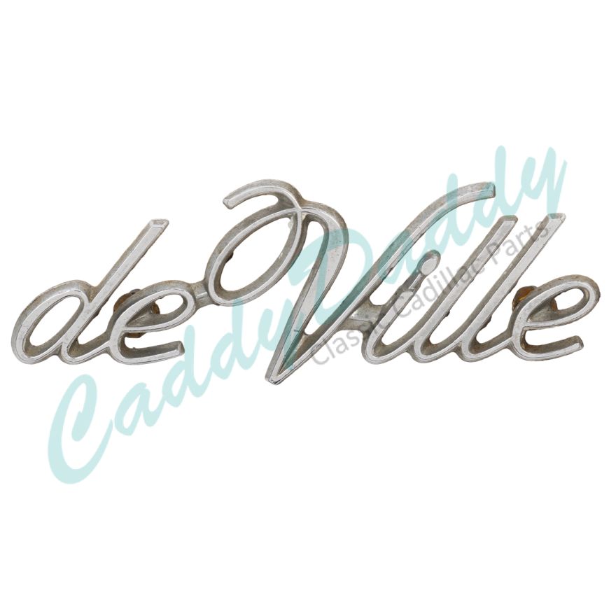 1971 1974 1975 1976 1977 1978 1979 1980 1981 1982 1983 Cadillac "Deville" Script Emblem (See Details For Applications) USED Free Shipping In The USA