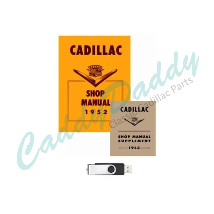 1952 1953 Cadillac Service Manual [USB Drive] REPRODUCTION Free Shipping In The USA