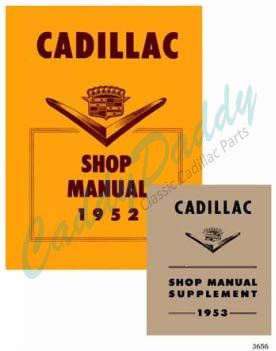 1952 1953 Cadillac Service Manual CD REPRODUCTION Free Shipping In The USA