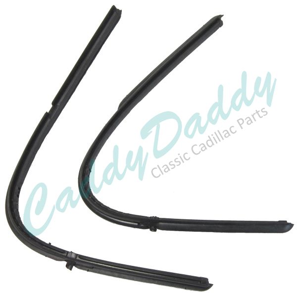 1942 1946 1947 Cadillac (See Details) Front Door Vent Window Rubber Weatherstrips 1 Pair REPRODUCTION  Free Shipping In The USA