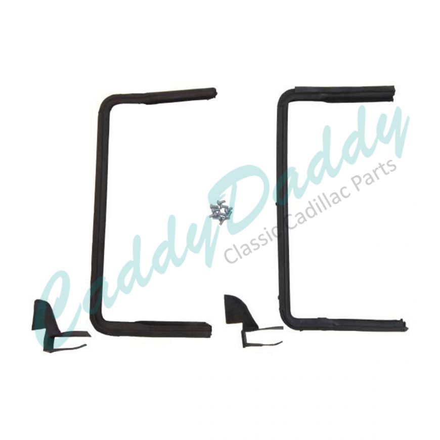 1956 Cadillac Sedan Deville Front Vent Window Weatherstrips 1 Pair REPRODUCTION Free Shipping In The USA