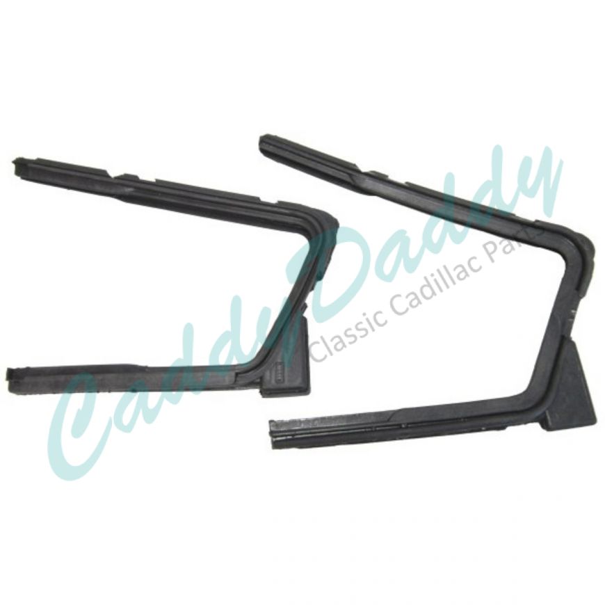 1958 Cadillac 4-Door Models (See Details) Rear Vent Window Rubber Weatherstrips 1 Pair REPRODUCTION Free Shipping In The USA