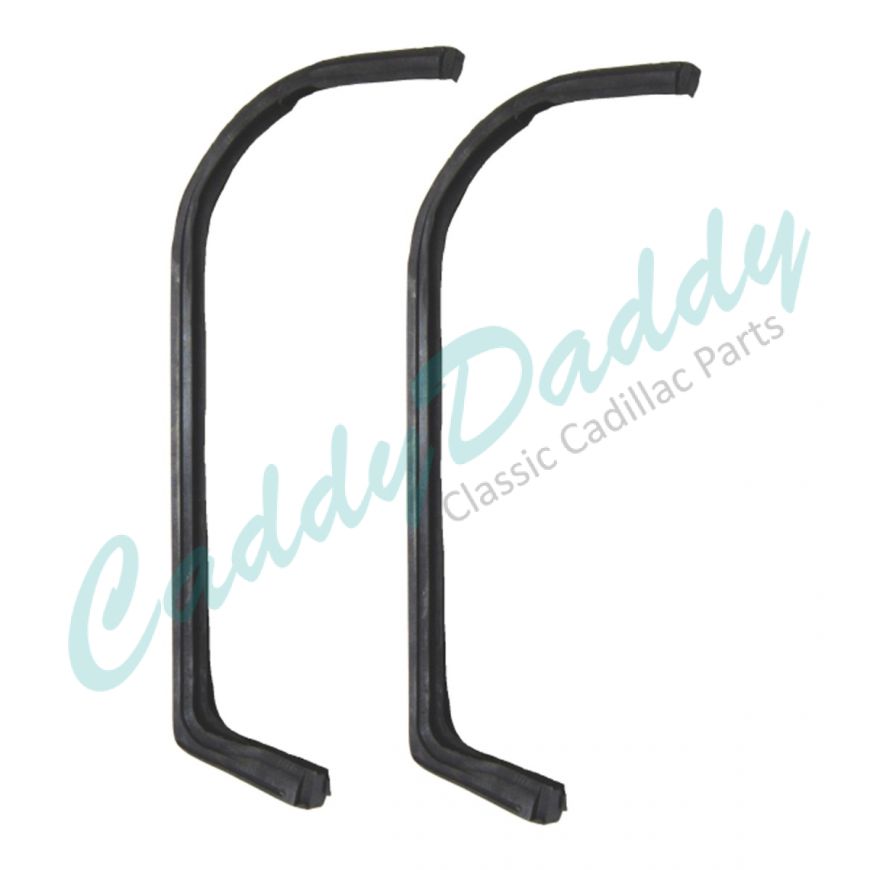 1959 1960 1961 1962 1963 1964 1965 Cadillac Series 75 Limousine Vent Window Weatherstrips 1 Pair REPRODUCTION Free Shipping In The USA
