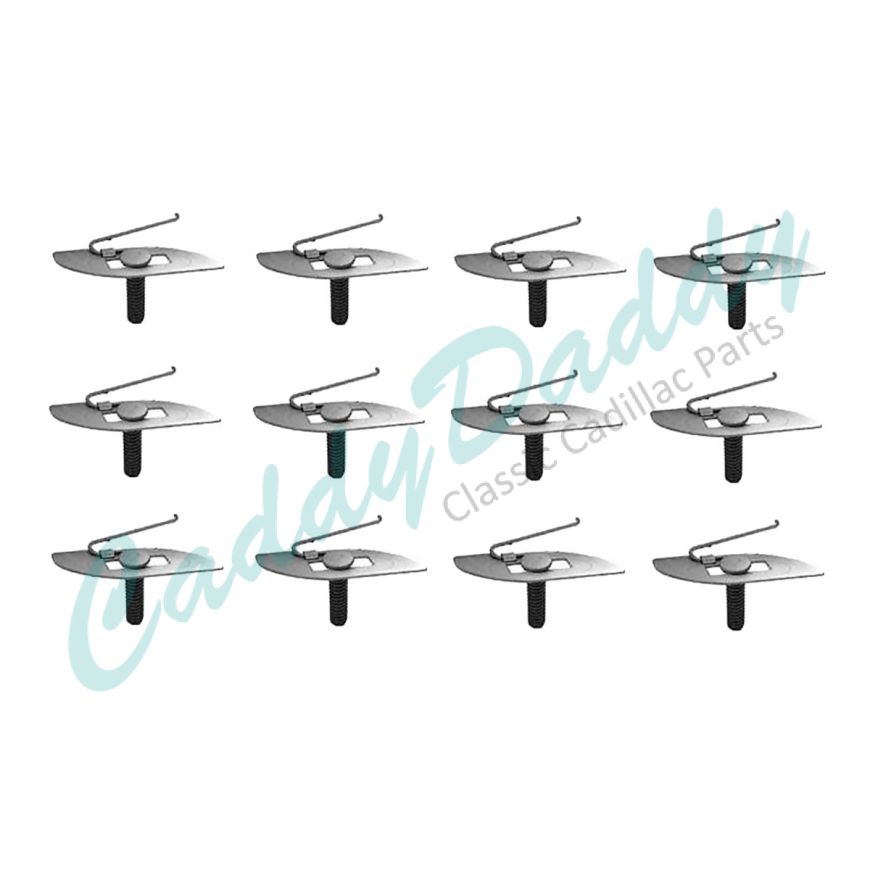 Spring Clips - Screw Mount, Steel, Vinyl Coating - STCV-1