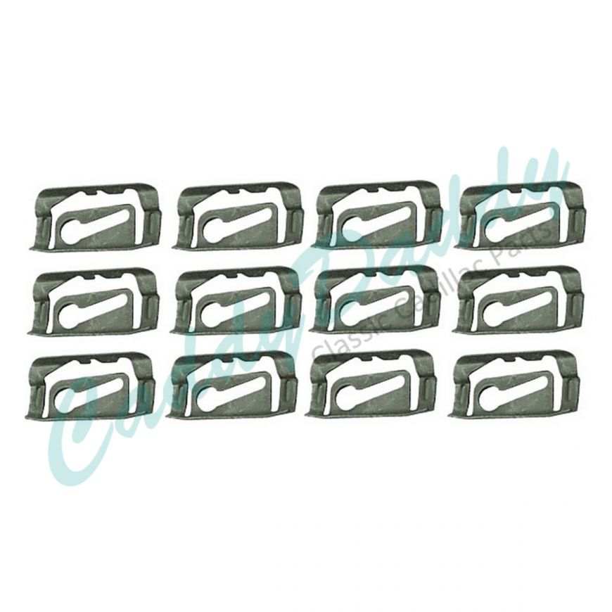 1965 1966 1967 1968 Cadillac (See Details) Windshield Reveal Molding Clip Set (12 Pieces) REPRODUCTION