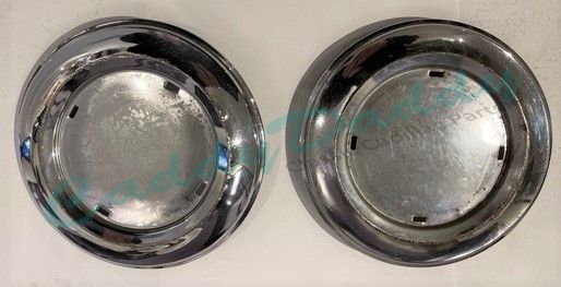 1941 Cadillac Fender Skirt Medallions 1 Pair Used Free Shipping In The USA