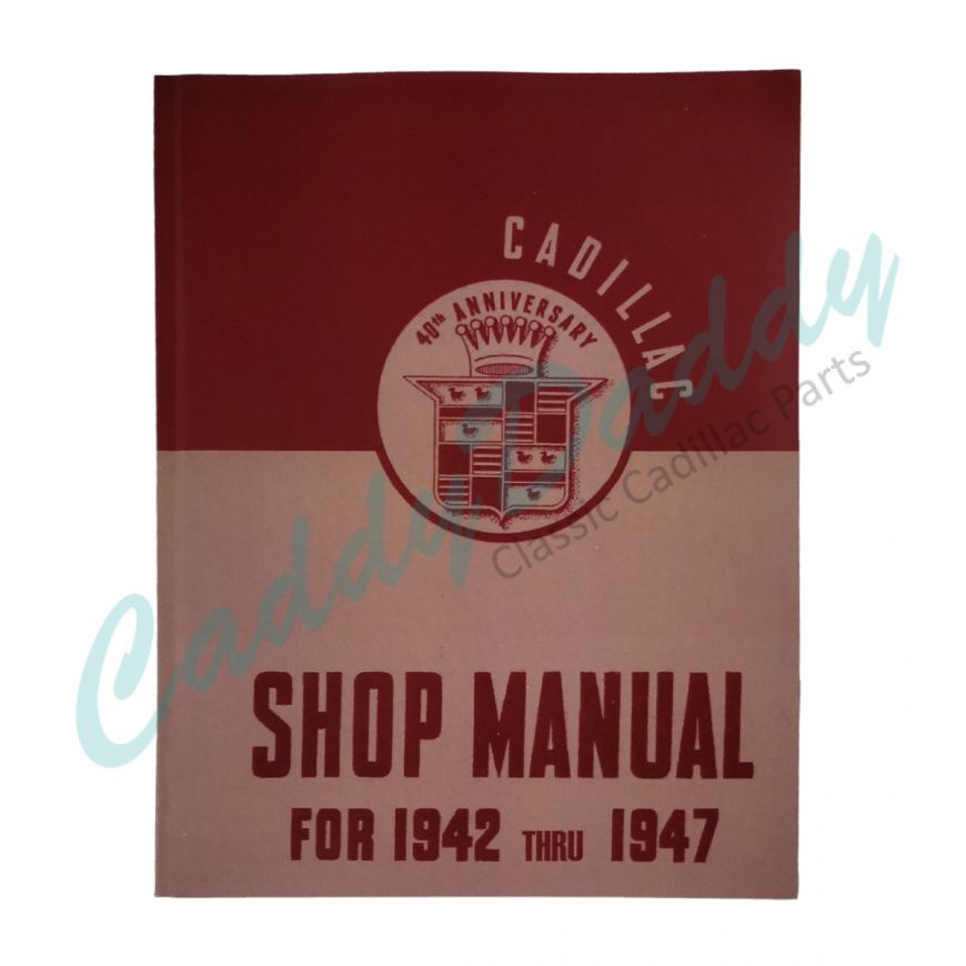 1942 1946 1947 Cadillac Shop Manual REPRODUCTION Free Shipping In The USA